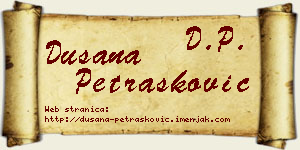 Dušana Petrašković vizit kartica